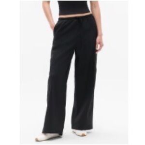 Athleta Paradise TALL LARGE Black Wide-Leg Pants